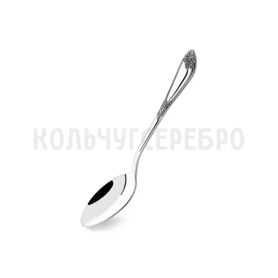 СЕРЕБРЯНАЯ ЧАЙНАЯ ЛОЖКА "ДВОРЦОВАЯ" М-17 С ЧЕРНЕНИЕМ – ПАВЛОВСКИЙ ЗАВОД