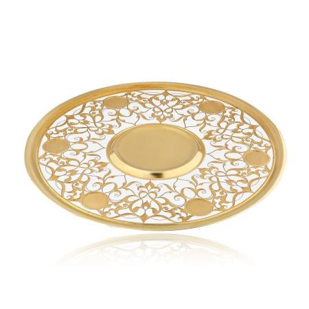 СЕРЕБРЯНЫЙ ПОДНОС  "ВОСТОЧНЫЙ"  42188 – РУССКИЕ САМОЦВЕТЫ