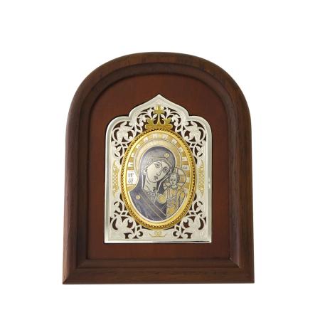 СЕРЕБРЯНАЯ ИКОНА "КАЗАНСКАЯ" АРТ. 50240055А06 – СЕВЕРНАЯ ЧЕРНЬ