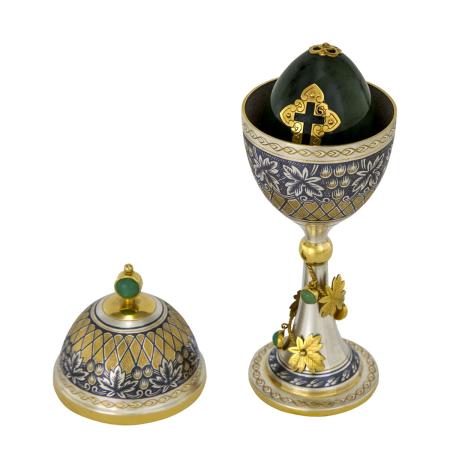 ЯЙЦО ПОДАРОЧНОЕ "БЛАГОДАРЕНИЕ" – СЕВЕРНАЯ ЧЕРНЬ