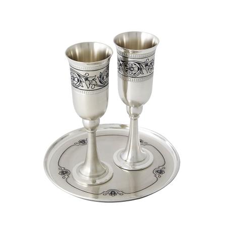 СЕРЕБРЯНЫЙ ВИННЫЙ НАБОР "ТОРЖЕСТВО" – СЕВЕРНАЯ ЧЕРНЬ