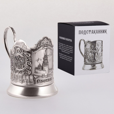 ПОДСТАКАННИК "СПАССКАЯ БАШНЯ" ПОСЕРЕБРЕННЫЙ – КОЛЬЧУГИНСКИЙ МЕЛЬХИОР
