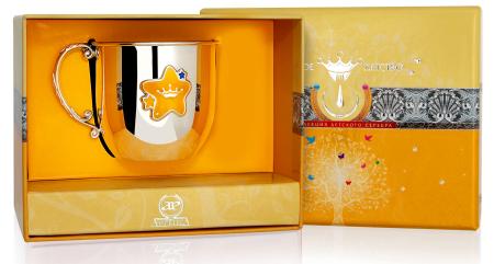 ДЕТСКАЯ СЕРЕБРЯНАЯ КРУЖКА "ЗВЕЗДА" КД – АРГЕНТА