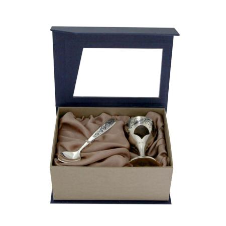 СЕРЕБРЯНЫЙ НАБОР "ДЛЯ ЗАВТРАКА" АРТ. 90030019А98 – СЕВЕРНАЯ ЧЕРНЬ