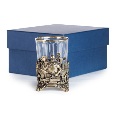 СТОПКА "СТРОИТЕЛЬ" ЛАТУННАЯ