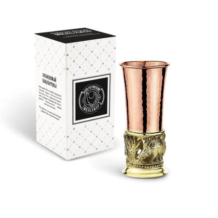 СТОПКА "КАБАНЫ" КОВАННАЯ МЕДЬ-ЛАТУНЬ – КОЛЬЧУГИНСКИЙ МЕЛЬХИОР