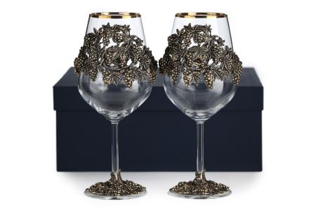 БОКАЛ ДЛЯ ВИНА "ВИНОГРАДНАЯ ЛОЗА" CLASSIC 2 ШТ.