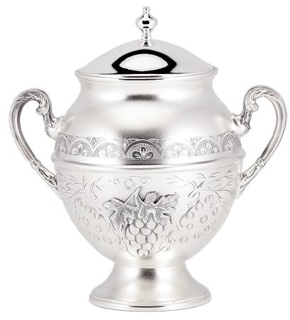 СЕРЕБРЯНАЯ САХАРНИЦА "ВИНОГРАДНАЯ ЛОЗА" №17 – МСТЁРСКИЙ ЮВЕЛИР