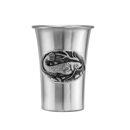 СТОПКА "СОМ" ПОСЕРЕБРЕННАЯ С ЧЕРНЕНИЕМ – КОЛЬЧУГИНСКИЙ МЕЛЬХИОР