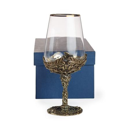 БОКАЛ ДЛЯ ВИНА "РОЯЛ" ЛАТУННЫЙ