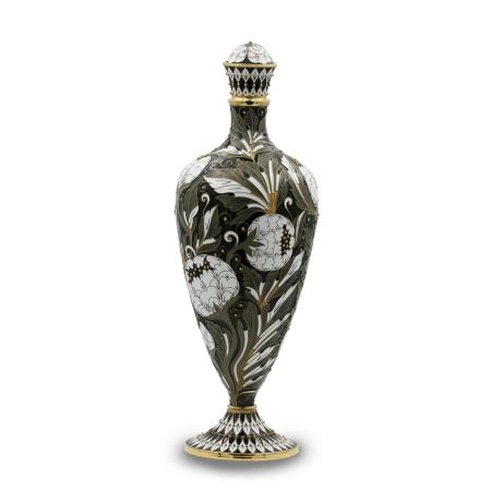 СЕРЕБРЯНЫЙ ГРАФИН "ПИОН" – РУССКИЕ САМОЦВЕТЫ