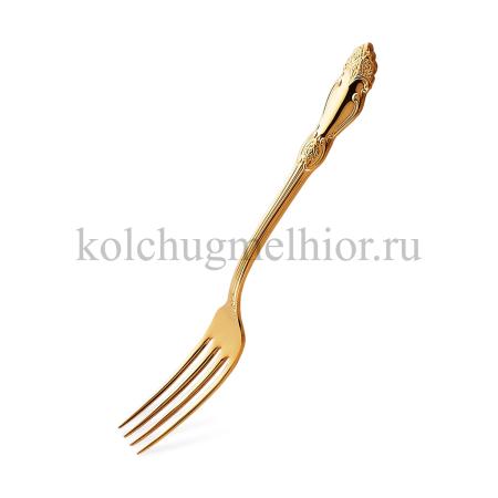 ДЕСЕРТНАЯ ВИЛКА ИЗ МЕЛЬХИОРА "РОЗА" ПОЗОЛОЧЕННАЯ – КОЛЬЧУГИНСКИЙ МЕЛЬХИОР
