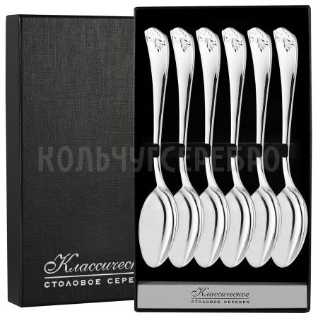 СЕРЕБРЯНЫЙ ДЕСЕРТНЫЙ НАБОР "ANTIQUE" (6 ДЕСЕРТНЫХ ЛОЖЕК) – SOKOLOV