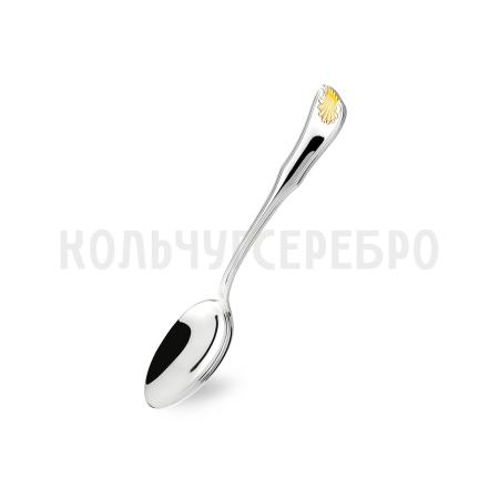 СЕРЕБРЯНАЯ ЧАЙНАЯ ЛОЖКА "ВИЗИТ" С ПОЗОЛОТОЙ – АРГЕНТА