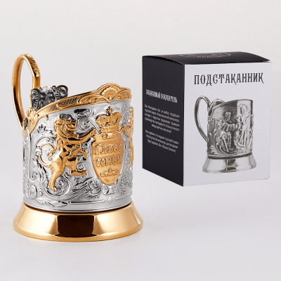 ПОДСТАКАННИК "ГЛАВА СЕМЬИ" НИКЕЛИРОВАННЫЙ Ч/П – КОЛЬЧУГИНСКИЙ МЕЛЬХИОР