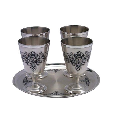 СЕРЕБРЯНЫЙ ВИННЫЙ НАБОР АРТ. "40150058А05" – СЕВЕРНАЯ ЧЕРНЬ