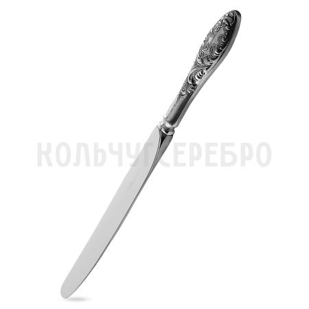 СТОЛОВЫЙ НОЖ ИЗ МЕЛЬХИОРА "МОРОЗКО" С ЧЕРНЕНИЕМ – КОЛЬЧУГИНСКИЙ МЕЛЬХИОР