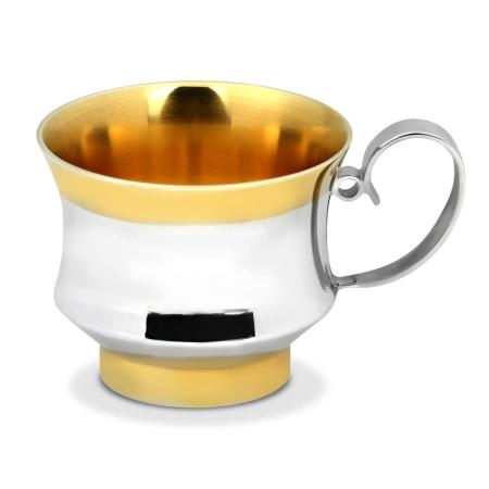 СЕРЕБРЯНАЯ КОФЕЙНАЯ ЧАШКА 26663 – РУССКИЕ САМОЦВЕТЫ