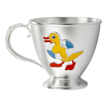 ДЕТСКАЯ СЕРЕБРЯНАЯ КРУЖКА "№4" – МСТЁРСКИЙ ЮВЕЛИР