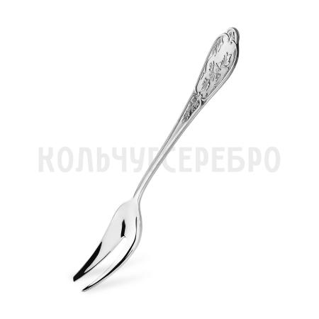 СЕРВИРОВОЧНАЯ ВИЛКА ИЗ МЕЛЬХИОРА "ВЕСНА" С ЧЕРНЕНИЕМ – МСТЕРСКИЙ ЮВЕЛИР