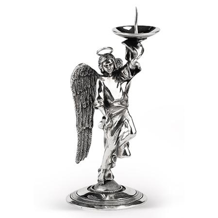 СЕРЕБРЯНЫЙ ПОДСВЕЧНИК "ВДОХНОВЕНИЕ" (1 СВЕЧА) – АЛЬТМАСТЕР