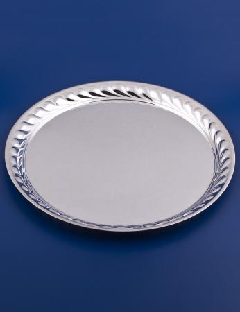 СЕРЕБРЯНЫЙ ПОДНОС "ВЕНЕЦИЯ" БЕЗ РУЧЕК (КРУГЛЫЙ) – МСТЁРСКИЙ ЮВЕЛИР