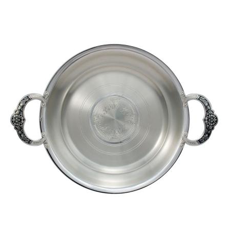 СЕРЕБРЯНАЯ ТАРЕЛКА-ПОДНОС АРТ. 40240029А05 – СЕВЕРНАЯ ЧЕРНЬ