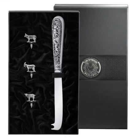 НАБОР ДЛЯ СЫРА "ЛОСЬ" – КОЛЬЧУГИНСКИЙ МЕЛЬХИОР