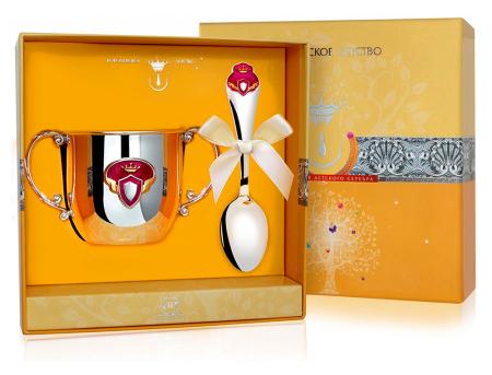 ДЕТСКИЙ ПОИЛЬНИК С ЛОЖКОЙ "ПРИНЦЕССА" КД – АРГЕНТА