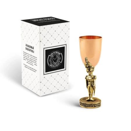 РЮМКА "СОЛДАТИК" МЕДЬ-ЛАТУНЬ – КОЛЬЧУГИНСКИЙ МЕЛЬХИОР