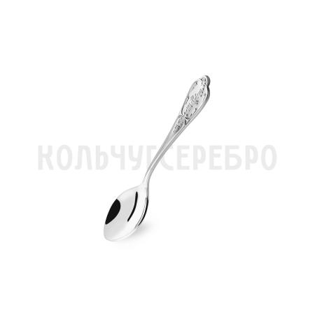 КОФЕЙНАЯ ЛОЖКА ИЗ МЕЛЬХИОРА "ВЕСНА" С ЧЕРНЕНИЕМ – МСТЕРСКИЙ ЮВЕЛИР