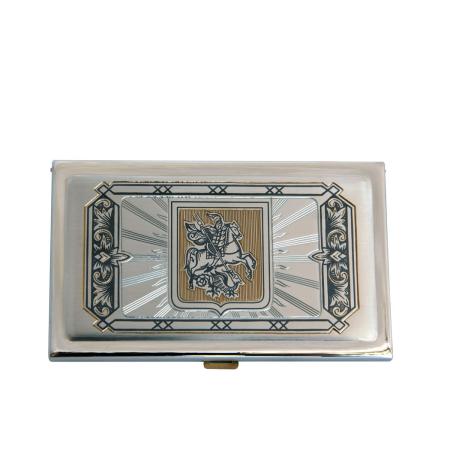 СЕРЕБРЯНАЯ ВИЗИТНИЦА "ГЕРБ МОСКВЫ" АРТ. 50040019Х06 – СЕВЕРНАЯ ЧЕРНЬ