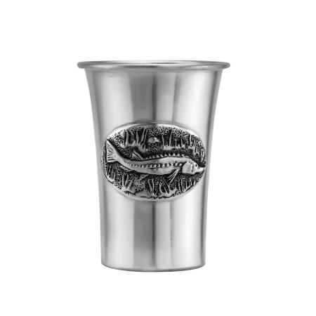 СТОПКА "ОСЁТР" ПОСЕРЕБРЕННАЯ С ЧЕРНЕНИЕМ – КОЛЬЧУГИНСКИЙ МЕЛЬХИОР