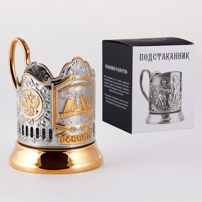 ПОДСТАКАННИК "РАЗВОДНЫЕ МОСТЫ" НИКЕЛИРОВАННЫЙ Ч/П – КОЛЬЧУГИНСКИЙ МЕЛЬХИОР