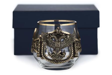 СТАКАН ДЛЯ ВИСКИ "ГЕРБ РФ" CLASSIC 