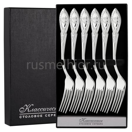 СЕРЕБРЯНЫЙ СТОЛОВЫЙ НАБОР "ГОСУДАРСТВЕННЫЙ" (6 ВИЛОК)
