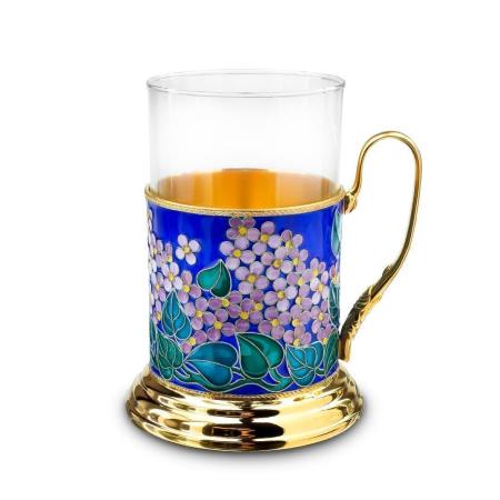 СЕРЕБРЯНЫЙ ПОДСТАКАННИК  42208 – РУССКИЕ САМОЦВЕТЫ