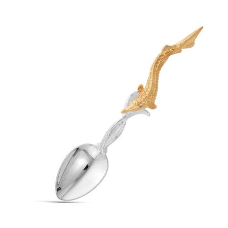 СЕРЕБРЯНАЯ ЛОЖКА К ИКОРНИЦЕ "РЫБКИ" 930694-1 – КРАСНАЯ ПРЕСНЯ