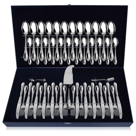 СЕРЕБРЯНЫЙ СТОЛОВЫЙ НАБОР "ПРЕСТИЖ" (51 ПРЕДМЕТ) №2 – АРГЕНТА