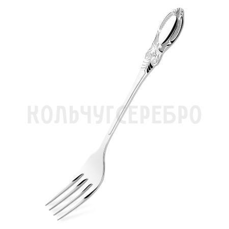 СЕРЕБРЯНАЯ СТОЛОВАЯ ВИЛКА "КУПЕЧЕСКАЯ"  - СЕВЕРНАЯ ЧЕРНЬ