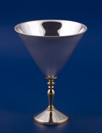 СЕРЕБРЯНЫЙ БОКАЛ "№20" С ПОЗОЛОТОЙ (140 МЛ.) – МСТЁРСКИЙ ЮВЕЛИР