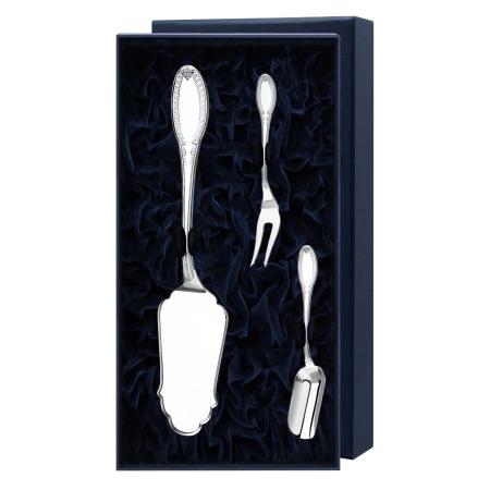 СЕРЕБРЯНЫЙ ЧАЙНЫЙ НАБОР "ИМПЕРАТОР" (3 ПРЕДМЕТА) – АРГЕНТА