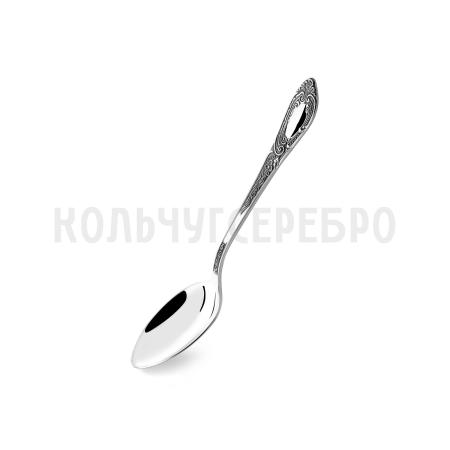 СЕРЕБРЯНАЯ ЧАЙНАЯ ЛОЖКА "ФАНТАЗИЯ" С ЧЕРНЕНИЕМ – ПАВЛОВСКИЙ ЗАВОД