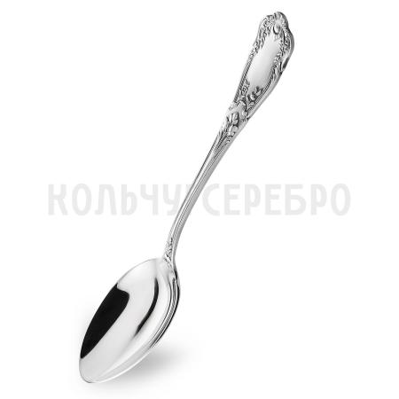 СЕРЕБРЯНАЯ СТОЛОВАЯ ЛОЖКА "ЭДЕМ" С ЧЕРНЕНИЕМ – МСТЕРСКИЙ ЮВЕЛИР