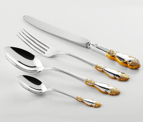 "Роза" с позолотой