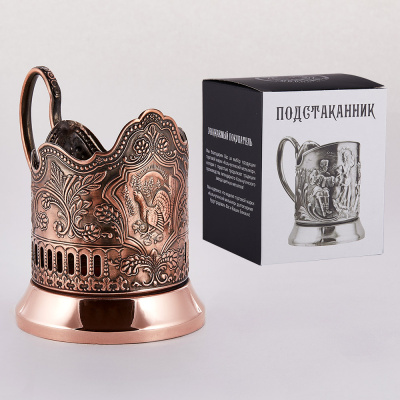ПОДСТАКАННИК "ГЛУХАРЬ" МЕДНЫЙ – КОЛЬЧУГИНСКИЙ МЕЛЬХИОР