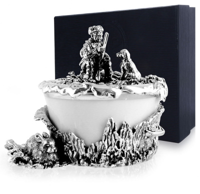 СЕРЕБРЯНАЯ СОЛОНКА "ЗАЯЧЬЯ ОХОТА" – АРГЕНТА