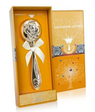 ДЕТСКАЯ СЕРЕБРЯНАЯ ПОГРЕМУШКА "АНГЕЛ" – АРГЕНТА