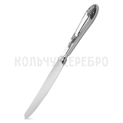 СЕРЕБРЯНЫЙ СТОЛОВЫЙ НОЖ "ДВОРЦОВЫЙ" М-17 С ЧЕРНЕНИЕМ – ПАВЛОВСКИЙ ЗАВОД