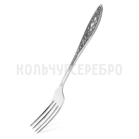 СТОЛОВАЯ ВИЛКА ИЗ МЕЛЬХИОРА "МОРОЗКО" С ЧЕРНЕНИЕМ – КОЛЬЧУГИНСКИЙ МЕЛЬХИОР